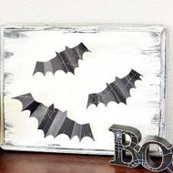 Halloween Bat Decor Plaque